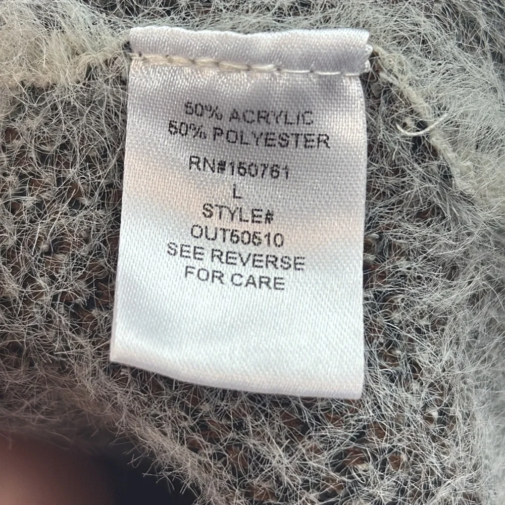 Oceanus Fuzzy Animal Print Sweater - Picture 5 of 5